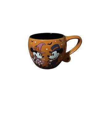 Halloween Mickey & Minnie Orange Ceramic Mug